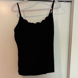 Ted Baker Black Scallop-Trim Camisole